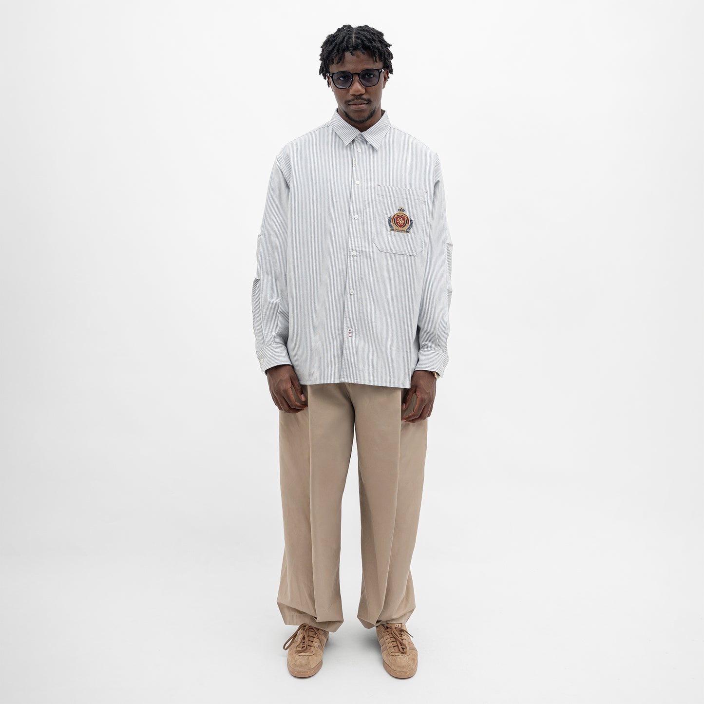 Oxford Oversized Longsleeves Work Shirt