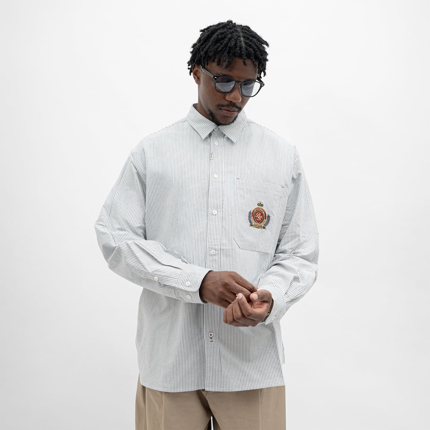 Oxford Oversized Longsleeves Work Shirt