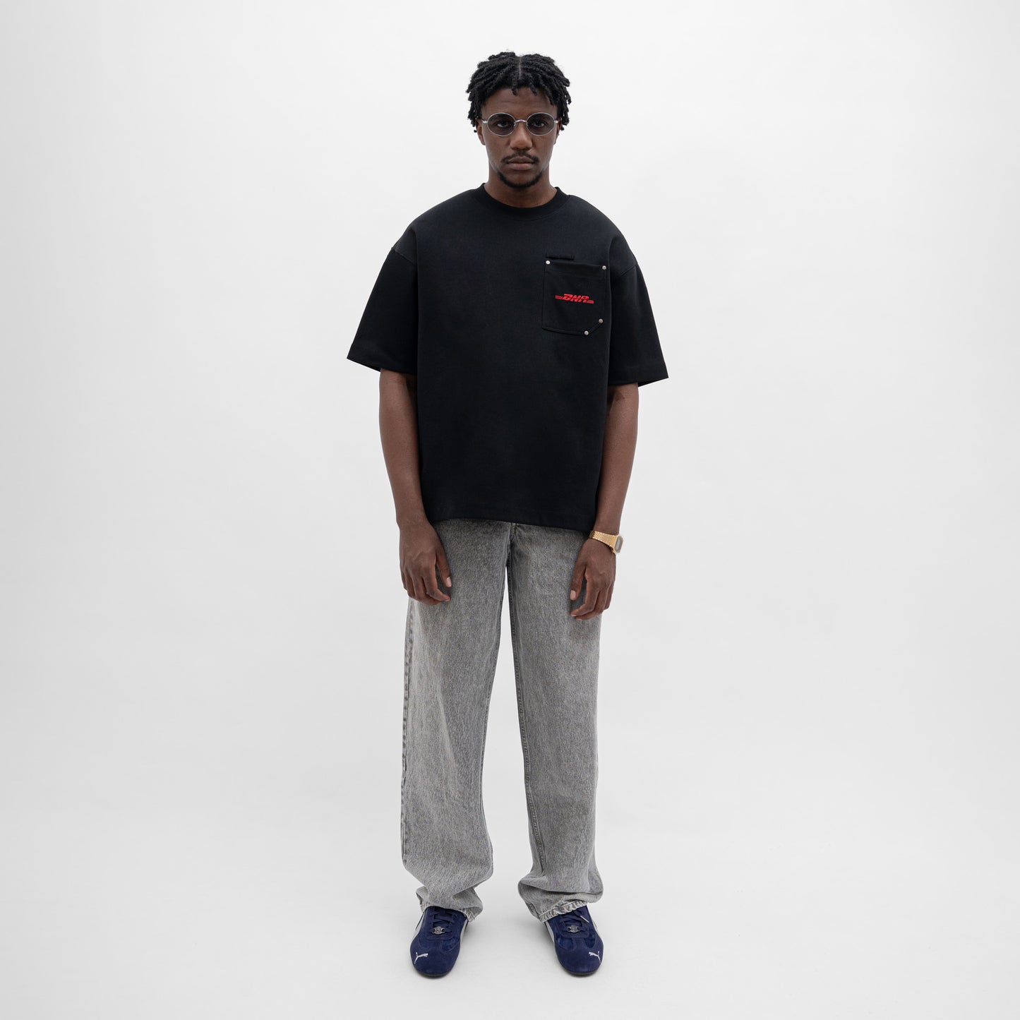 Graphic Interlock Oversized Pocket Tee