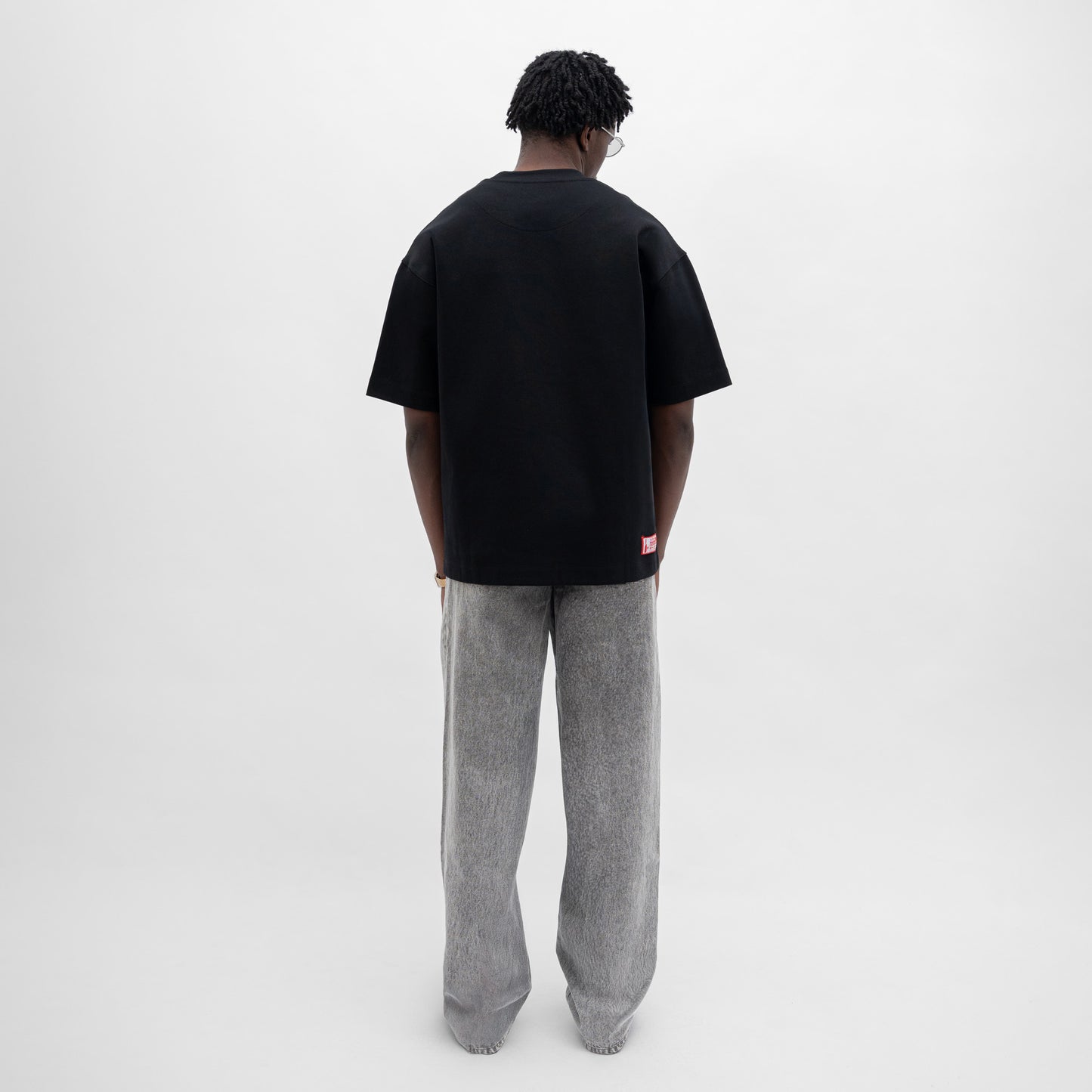 Graphic Interlock Oversized Pocket Tee