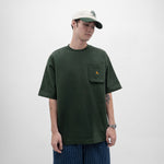 Graphic Cotton Oversized Pocket Tee