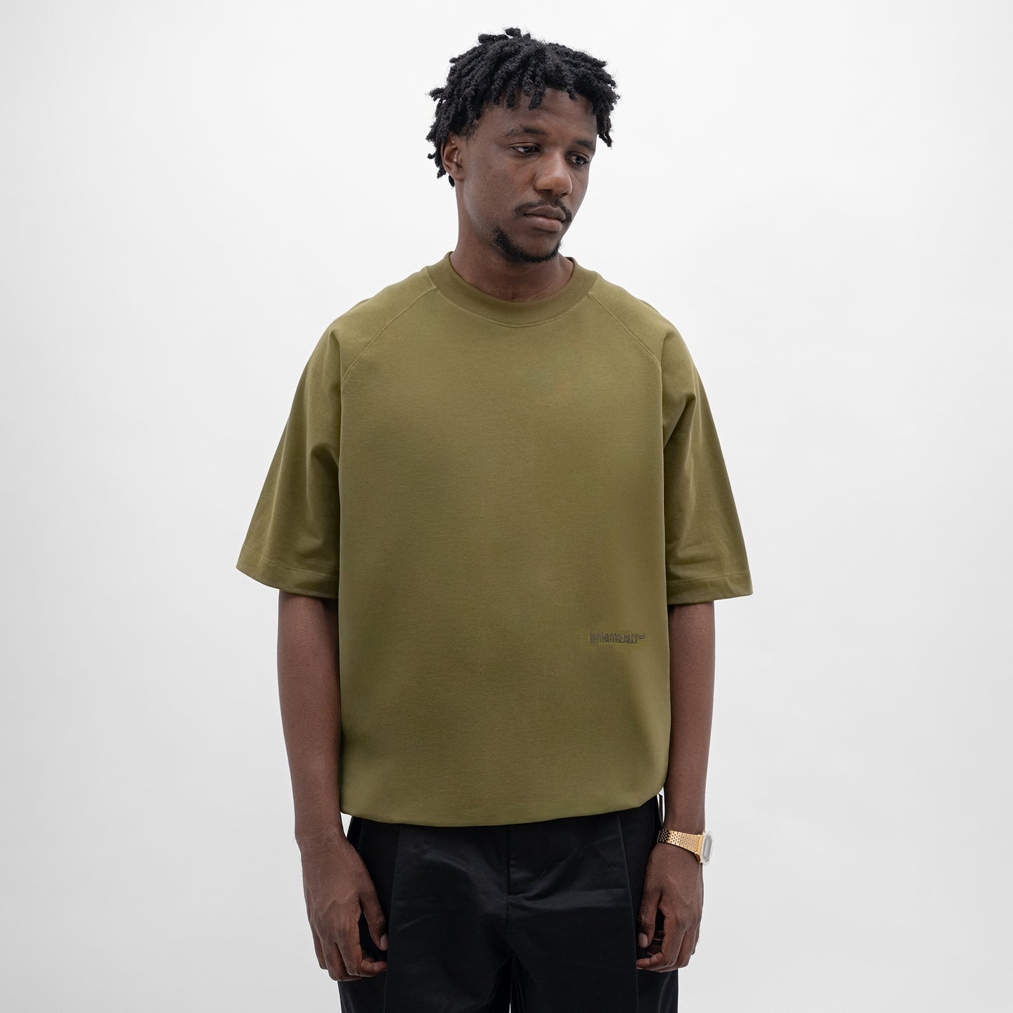 Core Cotton Drawcord Oversized Tee