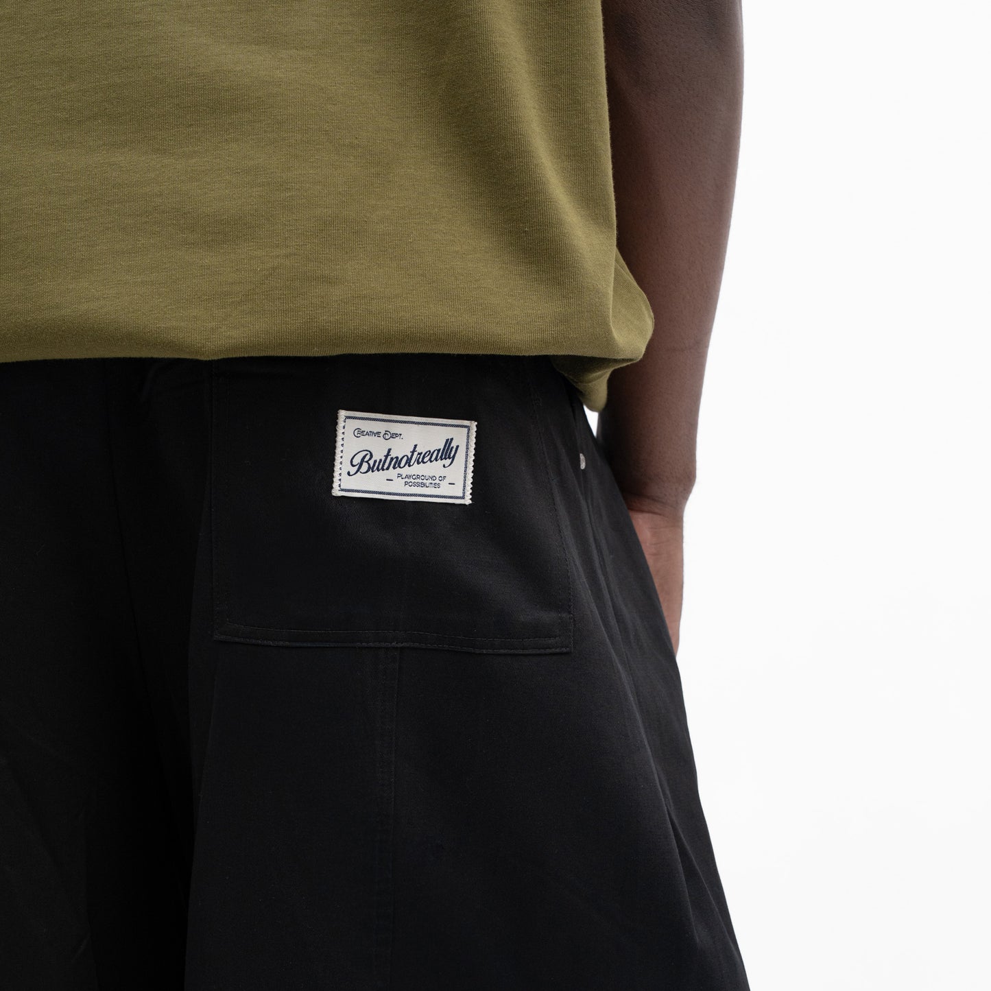 Core Cotton Wide Pleated Pants