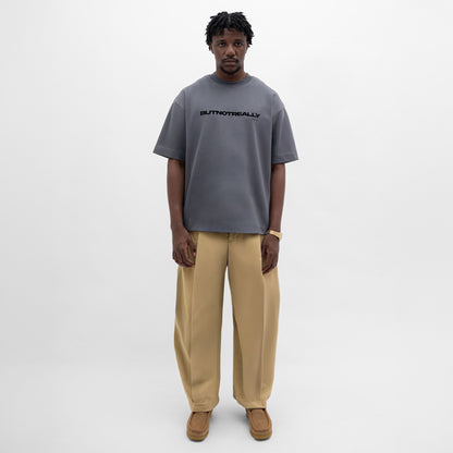 Core Cotton Wide Pleated Pants