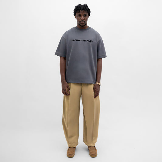 Core Cotton Wide Pleated Pants